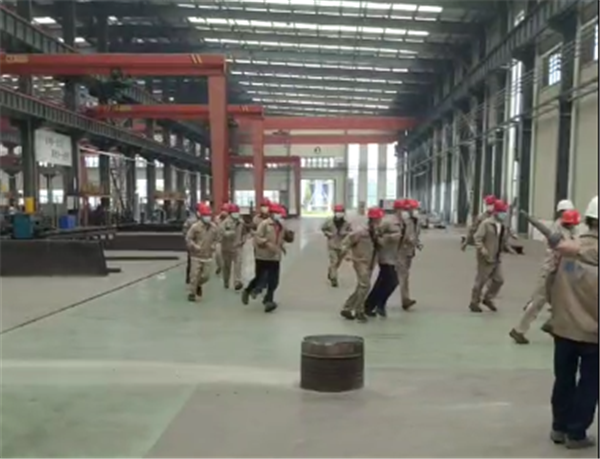 馳城杭蕭綠色建筑有限公司開展突發(fā)火災事件人員緊急疏散及滅火應急預案演練活動